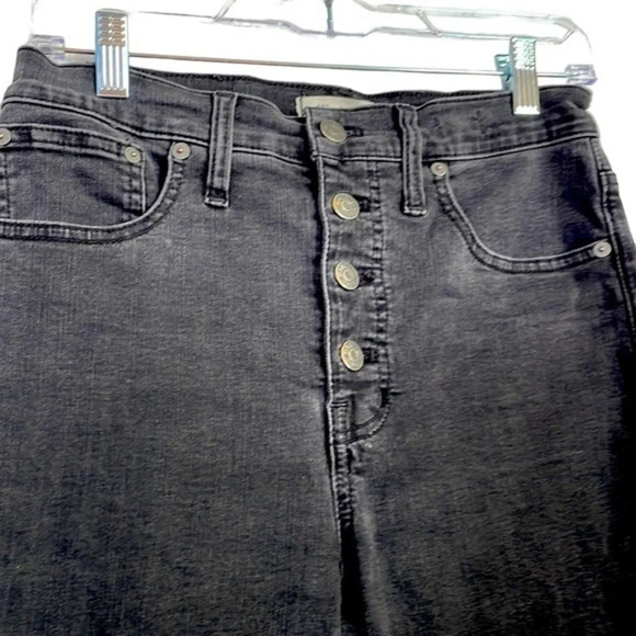 Madewell Demi-Boot Cut Black Jeans Size 27 - Picture 3 of 7
